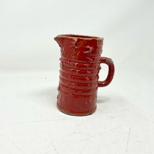 Rustic Red Ceramic Pitcher
